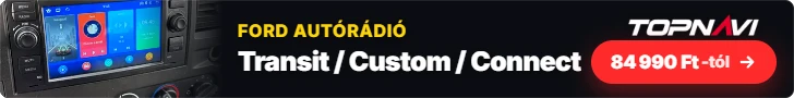 Ford Transit / Custom / Connect Android autórádió, multimédia fejegység, 84 990 Ft-tól – TOPNAVI