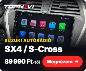 Suzuki SX4 / S-Cross Android autórádió, multimédia fejegység, 89 990 Ft-tól – TOPNAVI