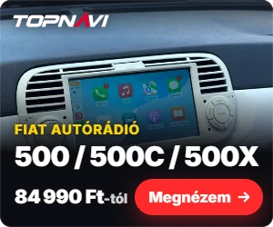 Fiat 500 / 500C / 500X Android autórádió, multimédia fejegység, 84 990 Ft-tól – TOPNAVI