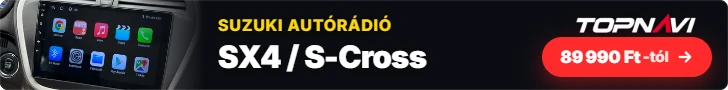 Suzuki SX4 / S-Cross Android autórádió, multimédia fejegység, 89 990 Ft-tól – TOPNAVI