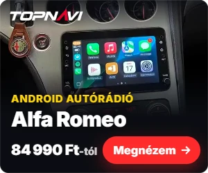 Alfa Romeo Android autórádió, multimédia fejegység CarPlay és Android Auto funkcióval, 84 990 Ft-tól – TOPNAVI