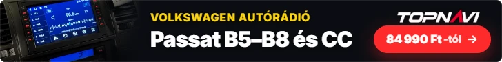 Volkswagen Passat B5–B8 és CC Android autórádió, multimédia fejegység, 84 990 Ft-tól – TOPNAVI