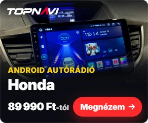 Honda Android autórádió, multimédia fejegység CarPlay és Android Auto funkcióval, 89 990 Ft-tól – TOPNAVI