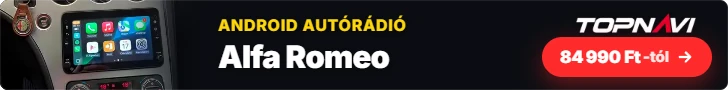 Alfa Romeo Android autórádió, multimédia fejegység CarPlay és Android Auto funkcióval, 84 990 Ft-tól – TOPNAVI