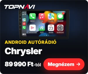 Chrysler Android autórádió, multimédia fejegység CarPlay és Android Auto funkcióval, 89 990 Ft-tól – TOPNAVI
