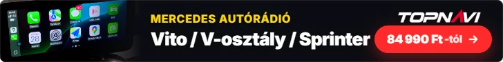 Mercedes-Benz Vito / V-osztály / Sprinter Android autórádió, multimédia fejegység, 84 990 Ft-tól – TOPNAVI