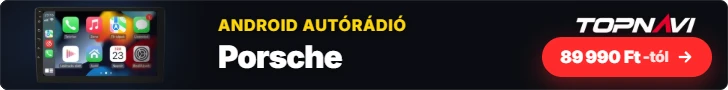 Porsche Android autórádió, multimédia fejegység CarPlay és Android Auto funkcióval, 89 990 Ft-tól – TOPNAVI