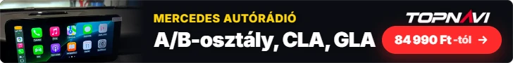 Mercedes-Benz A/B-osztály, CLA, GLA Android autórádió, multimédia fejegység, 84 990 Ft-tól – TOPNAVI