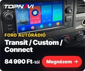 Ford Transit / Custom / Connect Android autórádió, multimédia fejegység, 84 990 Ft-tól – TOPNAVI