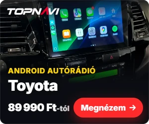 Toyota Android autórádió, multimédia fejegység CarPlay és Android Auto funkcióval, 89 990 Ft-tól – TOPNAVI