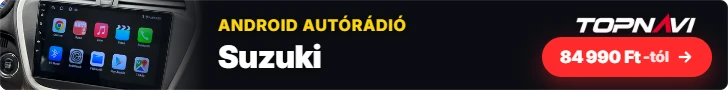 Suzuki Android autórádió, multimédia fejegység CarPlay és Android Auto funkcióval, 84 990 Ft-tól – TOPNAVI