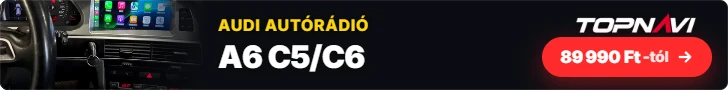 Audi A6 C5/C6 Android autórádió, multimédia fejegység, 89 990 Ft-tól – TOPNAVI