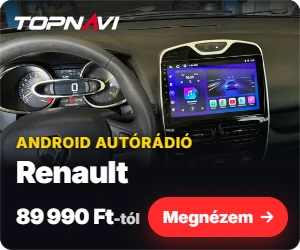 Renault Android autórádió, multimédia fejegység CarPlay és Android Auto funkcióval, 89 990 Ft-tól – TOPNAVI