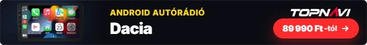 Dacia Android autórádió, multimédia fejegység CarPlay és Android Auto funkcióval, 89 990 Ft-tól – TOPNAVI
