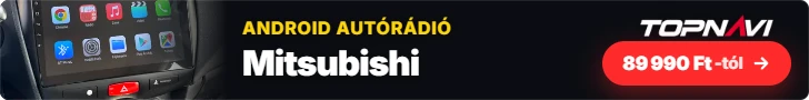 Mitsubishi Android autórádió, multimédia fejegység CarPlay és Android Auto funkcióval, 89 990 Ft-tól – TOPNAVI