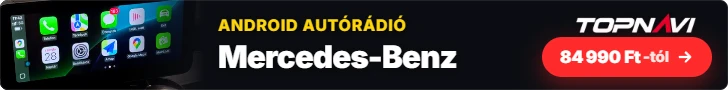 Mercedes-Benz Android autórádió, multimédia fejegység CarPlay és Android Auto funkcióval, 84 990 Ft-tól – TOPNAVI