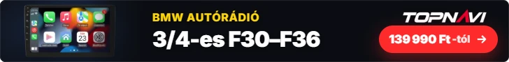 BMW 3/4-es F30–F36 Android autórádió, multimédia fejegység, 139 990 Ft-tól – TOPNAVI