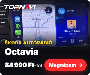 Škoda Octavia Android autórádió, multimédia fejegység, 84 990 Ft-tól – TOPNAVI
