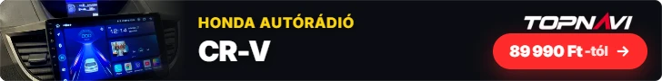 Honda CR-V Android autórádió, multimédia fejegység, 89 990 Ft-tól – TOPNAVI