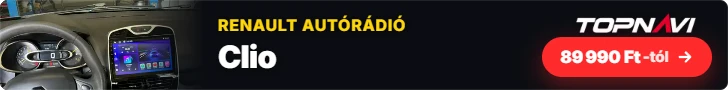 Renault Clio Android autórádió, multimédia fejegység, 89 990 Ft-tól – TOPNAVI