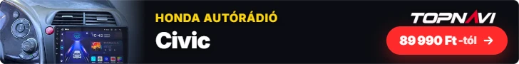 Honda Civic Android autórádió, multimédia fejegység, 89 990 Ft-tól – TOPNAVI