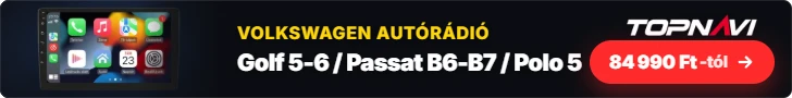 Volkswagen Golf 5-6 / Passat B6-B7 / Polo 5 Android autórádió, multimédia fejegység, 84 990 Ft-tól – TOPNAVI