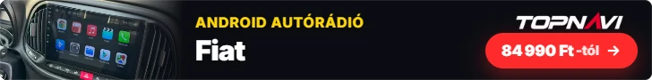 Fiat Android autórádió, multimédia fejegység CarPlay és Android Auto funkcióval, 84 990 Ft-tól – TOPNAVI