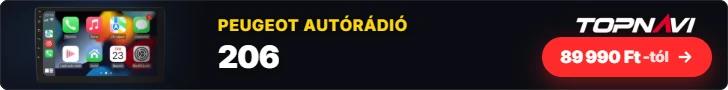 Peugeot 206 Android autórádió, multimédia fejegység, 89 990 Ft-tól – TOPNAVI