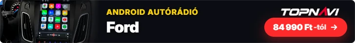 Ford Android autórádió, multimédia fejegység CarPlay és Android Auto funkcióval, 84 990 Ft-tól – TOPNAVI
