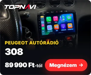 Peugeot 308 Android autórádió, multimédia fejegység, 89 990 Ft-tól – TOPNAVI