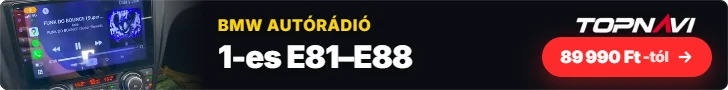 BMW 1-es E81–E88 Android autórádió, multimédia fejegység, 89 990 Ft-tól – TOPNAVI