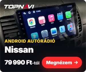 Nissan Android autórádió, multimédia fejegység CarPlay és Android Auto funkcióval, 79 990 Ft-tól – TOPNAVI