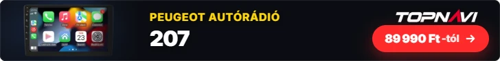 Peugeot 207 Android autórádió, multimédia fejegység, 89 990 Ft-tól – TOPNAVI