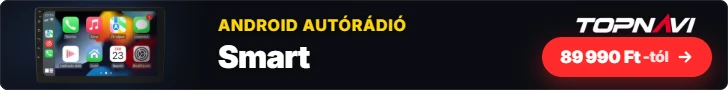 Smart Android autórádió, multimédia fejegység CarPlay és Android Auto funkcióval, 89 990 Ft-tól – TOPNAVI