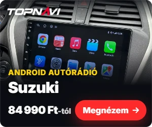 Suzuki Android autórádió, multimédia fejegység CarPlay és Android Auto funkcióval, 84 990 Ft-tól – TOPNAVI